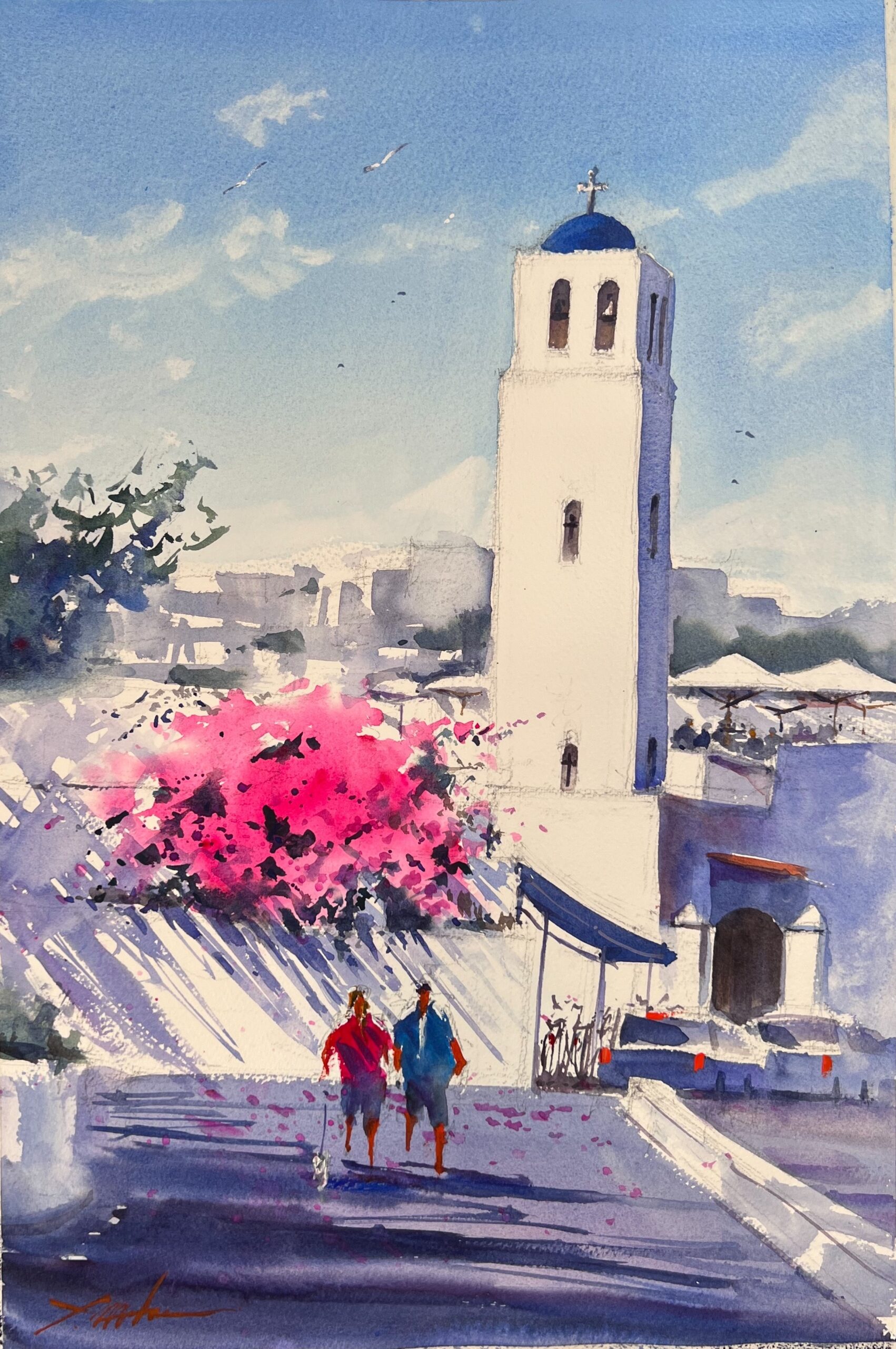 矢野元晴水彩アトリエ – 印象派のようなお洒落なタッチの水彩画の描き